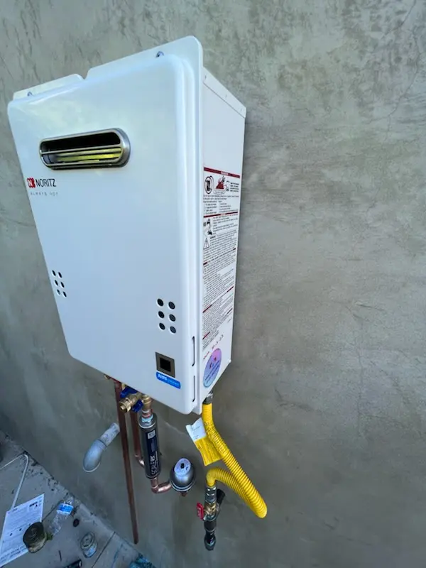 Tankless water heater installation for Clayton homes